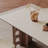 Retro minimalist rectangular dining table set-106883806
