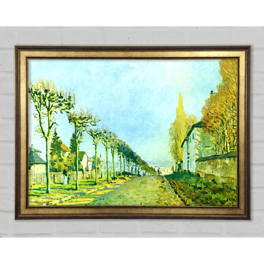 Sisley Street In Louveciennes - Einzelner Bilderrahmen Kunstdrucke