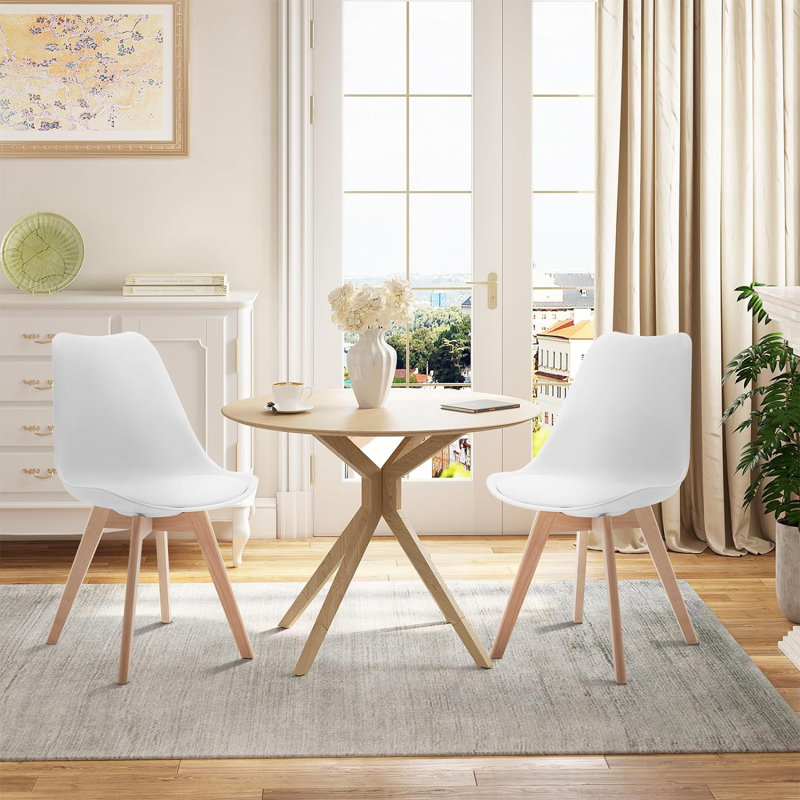 Muskingum 48cm H Upholstered Full Back Side Chair, White