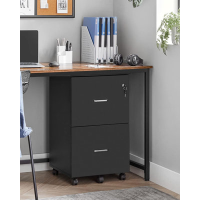 43cm Wide 2 -Drawer Mobile File Cabinet