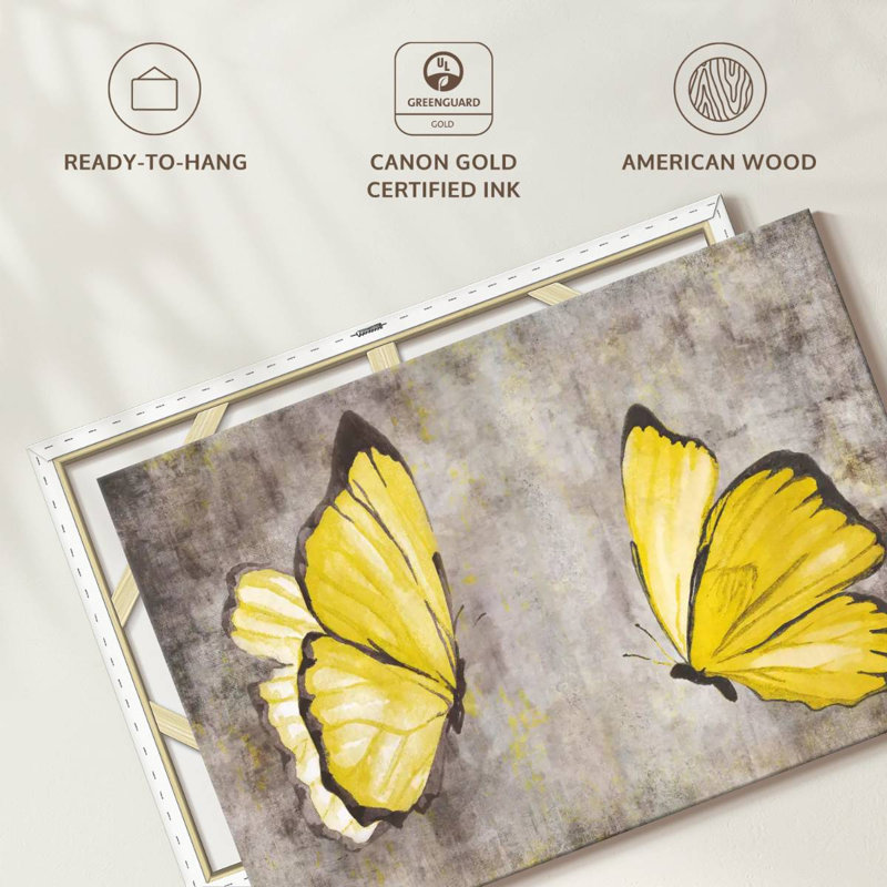 Treillis feuilles d'or sur toile, H 34 po x l 51 po x P 1,25 po