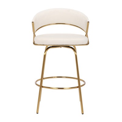 Tabouret de comptoir pivotant Lakyia