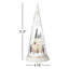 Lit Christmas Cone With Farmhouse Scene