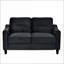 Ensemble de canapé modulaire 3 pièces, canapé de salon moderne 1 + 2 + 3 avec tissu de flanelle et amp; Structure en bois massif | Standard | Gris anthracite-1130438278