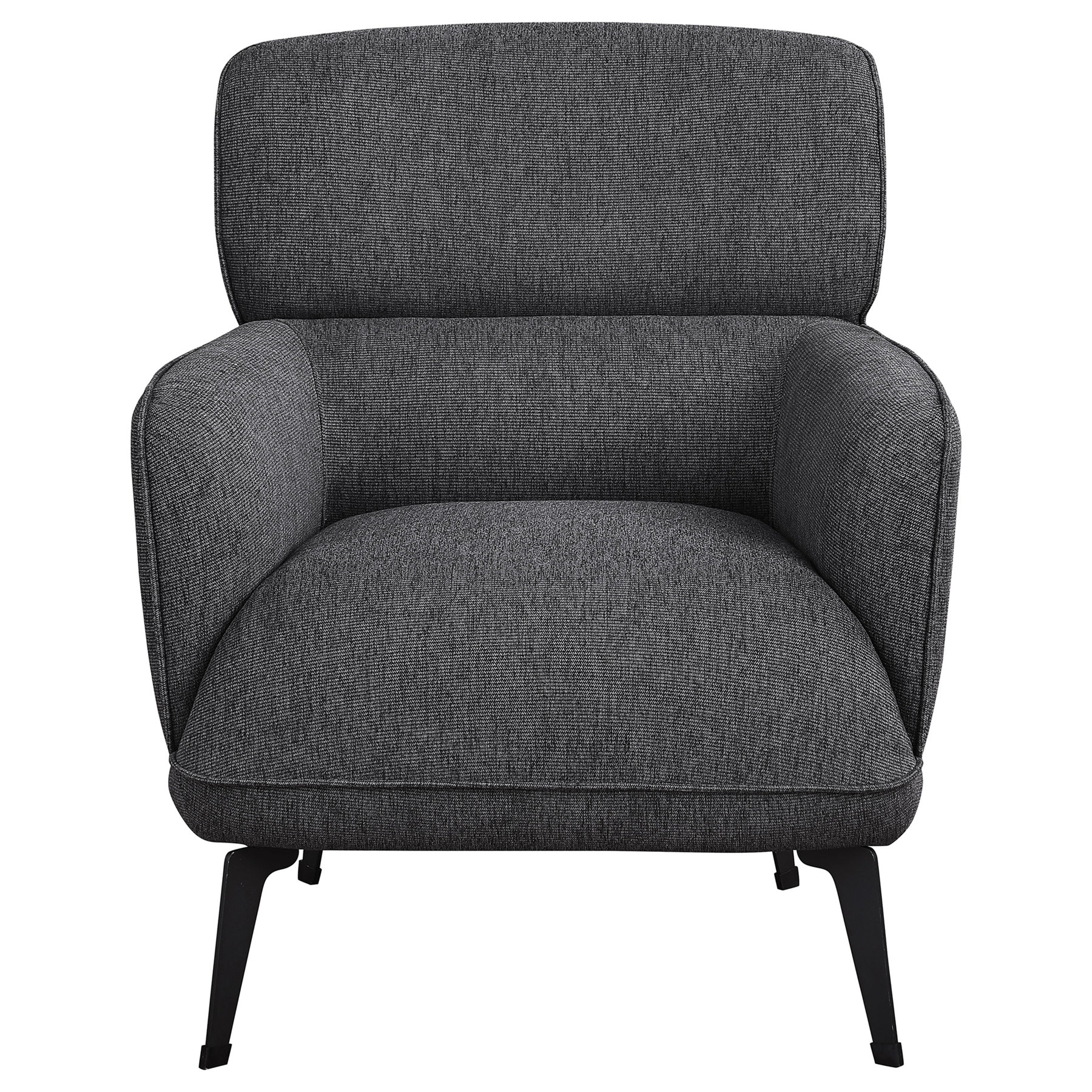 Hokku Designs 1pc Modern Transitional Style Upholstered Crescent Arm ...
