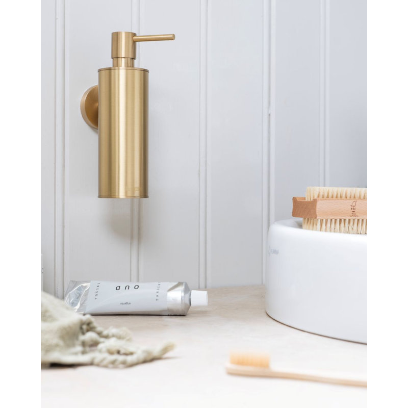 Swedish 3 - Brushed Brass Piece Bathroom Hardware Set, Brushed Brass