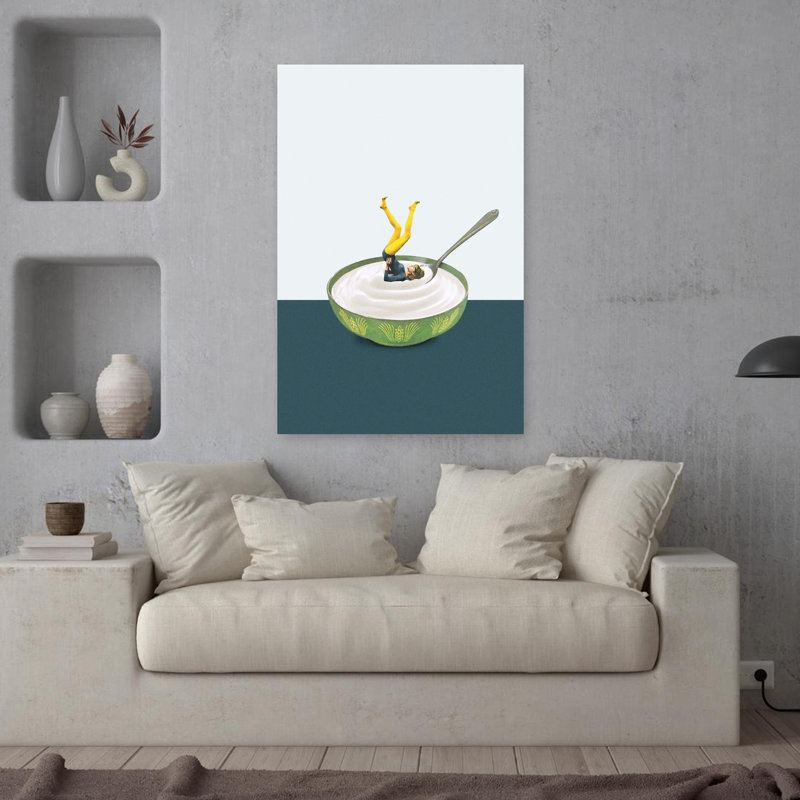 Art contemporain Portrait surréel, H 36 po x l 24 po
