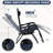 2PC Folding Zero Gravity Reclining Lounge Chairs Beach Patio W/Utility Tray-441160130