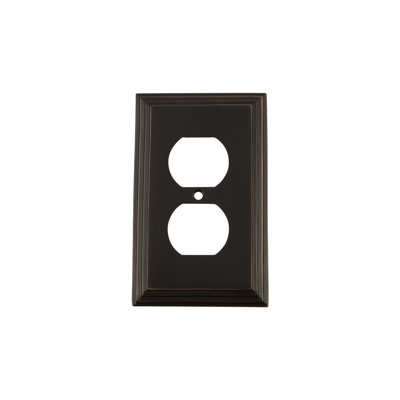 Deco 1-Gang Duplex Outlet Wall Plate