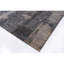 Tapis abstrait rectangulaire noué à la main gris / brun-87939935