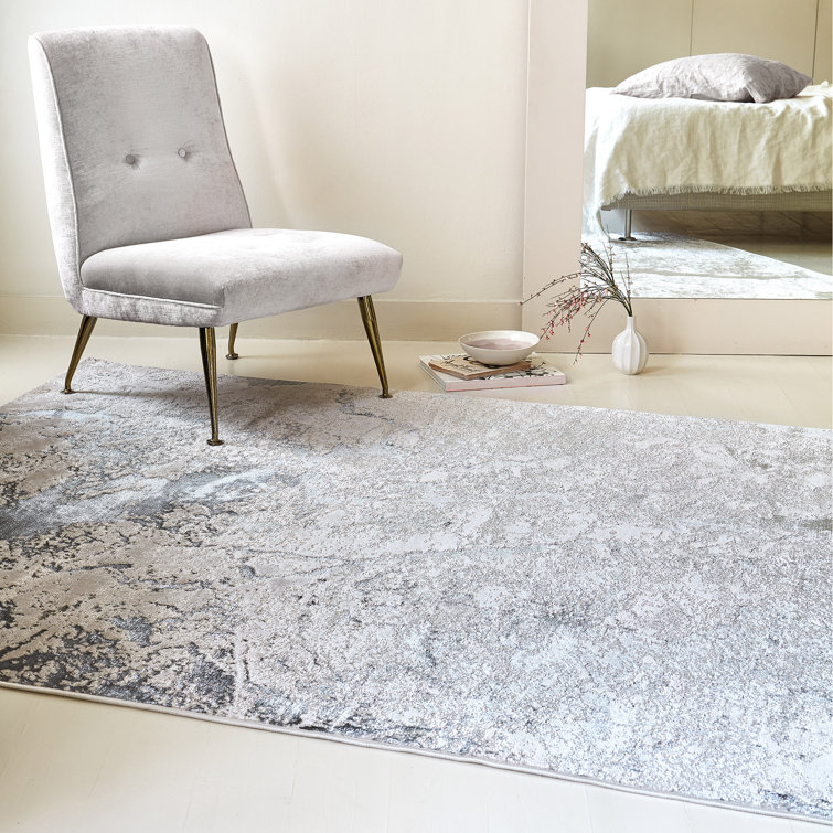 Aurora AU03 Solar Metallic Beige/Silver Area Rug