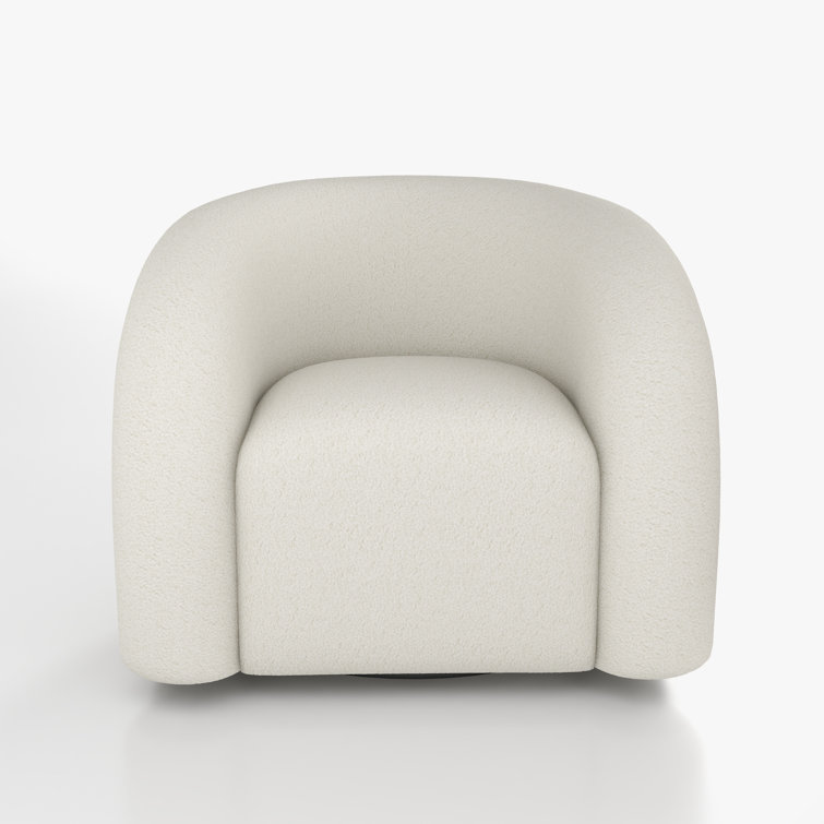 Upholstered Swivel Barrel Chair