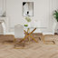 Table en verre de style moderne