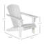 Chaise Adirondack en bois massif Andrekia-204727068