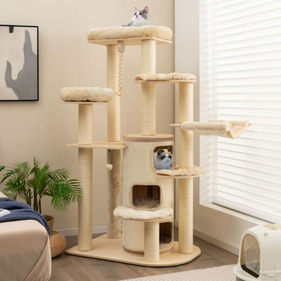 Multi-Level Cat Tree With 3-Storey Cat Condo