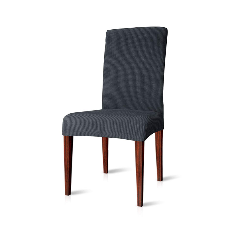 Box Cushion Dining Chair Slipcover, Gray