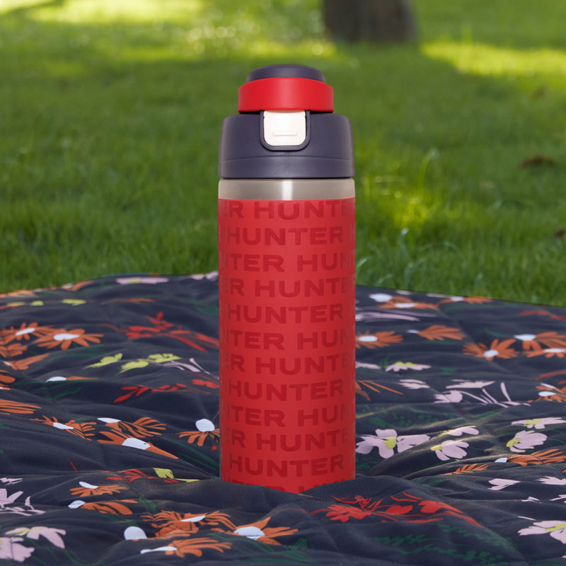 Gobelet en acier inoxydable avec couvercle rabattable Hunter Heritage, Red