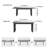 7-Piece Extendable Outdoor Dining Set with Aluminum Alloy Frame & Cushioned Seating - Weather-Resistant Patio Table and Chairs for 6