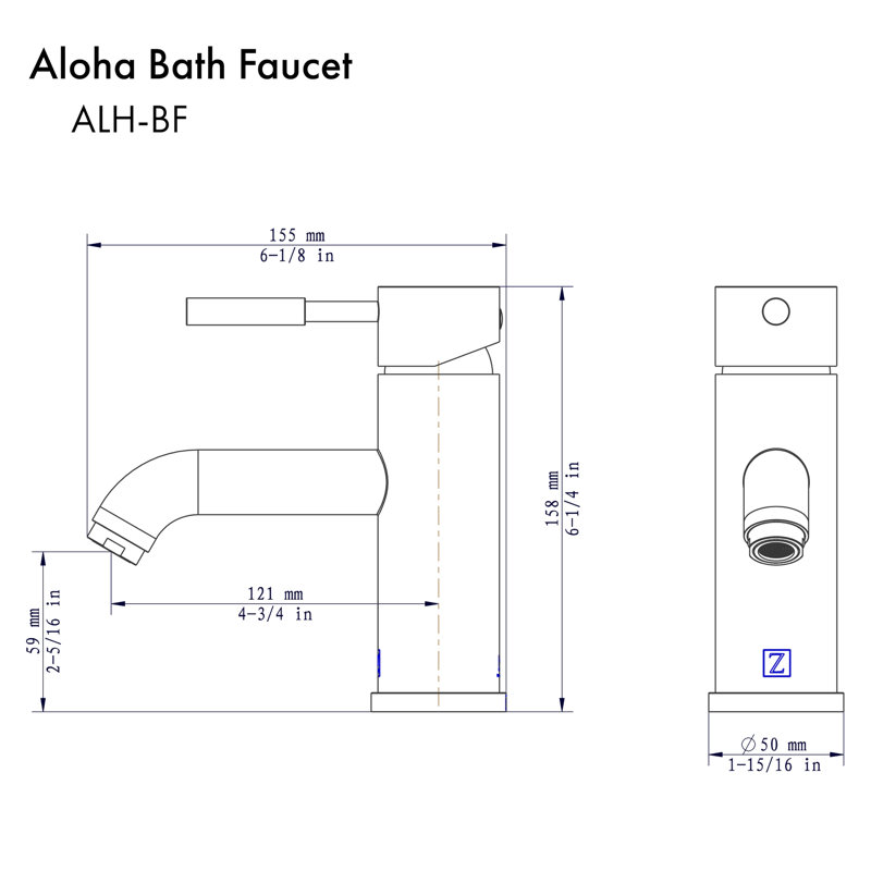ZLINE Aloha Bath Faucet in Chrome, Chrome