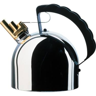 MacKenzie Childs Courtly Check® 3 Quart Tea Kettle with Bird