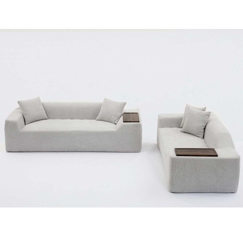 Ensemble de canapé moderne deux pièces Boucle pour le salon, élégant et confortable