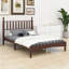 Lit plateforme en bois avec tête de lit en forme de gourde, lit plateforme de style rétro avec support à lattes en bois-205690177