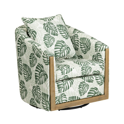 Upholstered Swivel Accent Chair