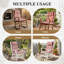 2 Pack High Back Patio Chair Cushions with Headrest, 120x52x6 cm-299484925