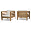 Fauteuil de patio extérieur avec coussins-253815263