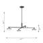 Sean Lavin Khan 4 Light Dining Room Chandelier With Silk Screen White Inside Clear Outside Shade-1855238986-1855238984
