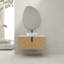 Meuble-lavabo de 36 po avec lavabo en céramique artistique, dalle de pierre artificielle blanche, 2 portes à fermeture en douceur, meuble-lavabo en contreplaqué, style moderne avec base artistique, entretien facile