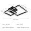 Square 52Cm 2-Light LED Flush Mount