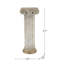 Meuble piédestal en magnésium blanc antique 1pc