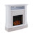 Cheridy 23'' W White/rustic White Electric Fireplace