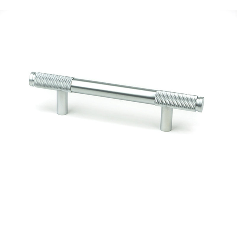 Polished Nickel Half Brompton Pull Handle - Large, 9.6 cm, Satin Chrome