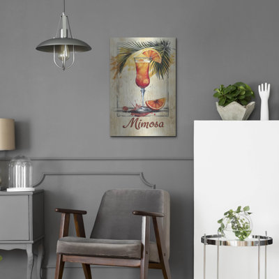 Mimosa Drink' by Momart Metal Wall Art