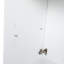 Meuble-lavabo autoportant de 48 po avec lavabo en résine, 2 compartiments de rangement, portes à fermeture douce, contreplaqué blanc brillant, cellules d'organisation, fermeture