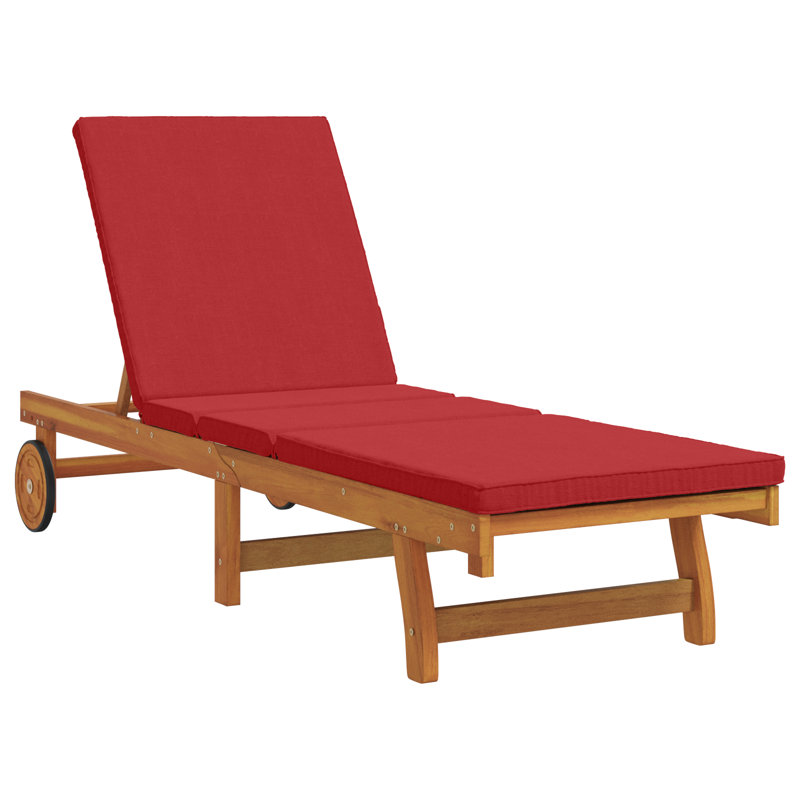  Sun Lounger Brown, Red, Red