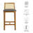 Monarch Wood And Rattan Counter Stool-102521177