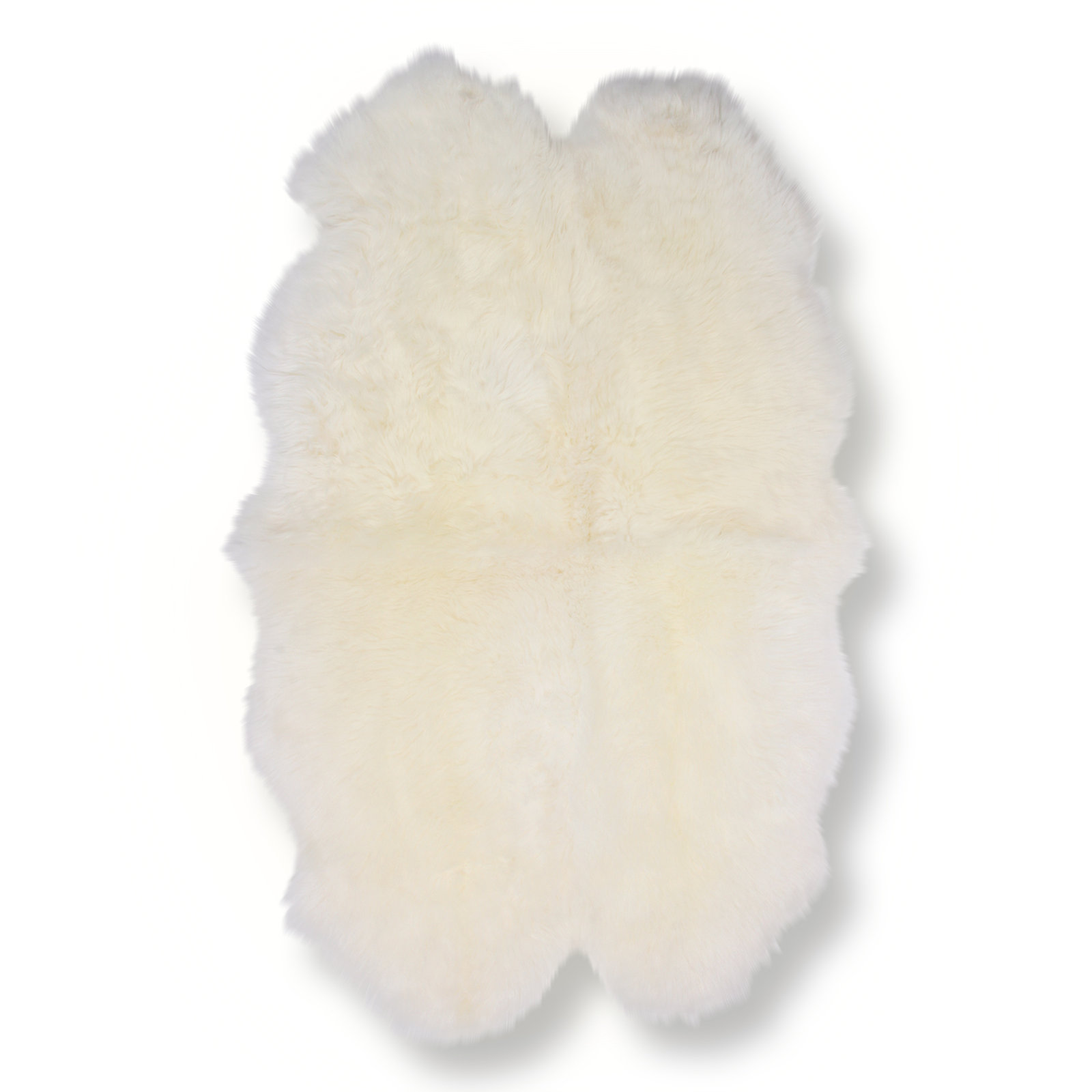 Morland Sheepskin Natural Ivory Rug, Novelty 3'6" x 5'6"