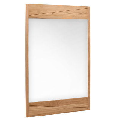 Landers Wood Flat Wall Mirror