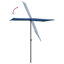 Garden Parasol with Aluminium Pole 180x110 cm-65288443