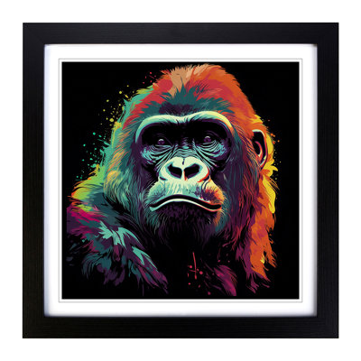Gorilla Graphic Art - Framed Print