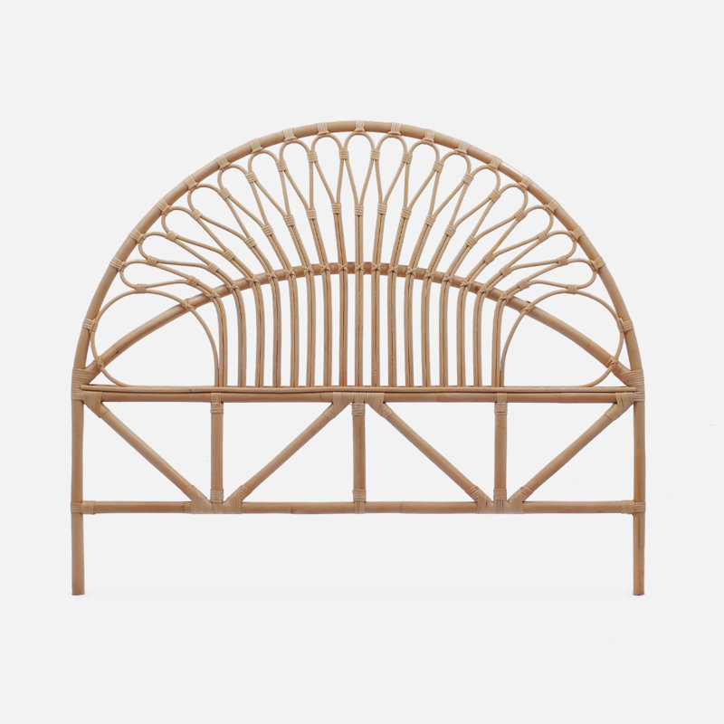 Chambaud Rattan Headboard, 115cm H x 140cm W x 6cm D