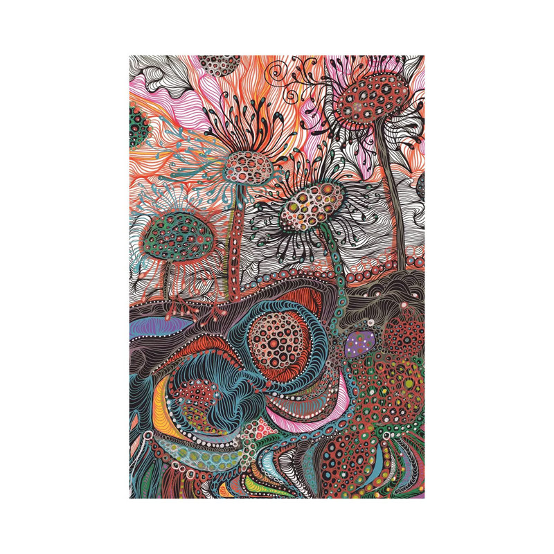 «Earth» par Noemi Ibarz - impression d'art graphique, H 60 po x l 40po x P 1,5 po, Toile tendue