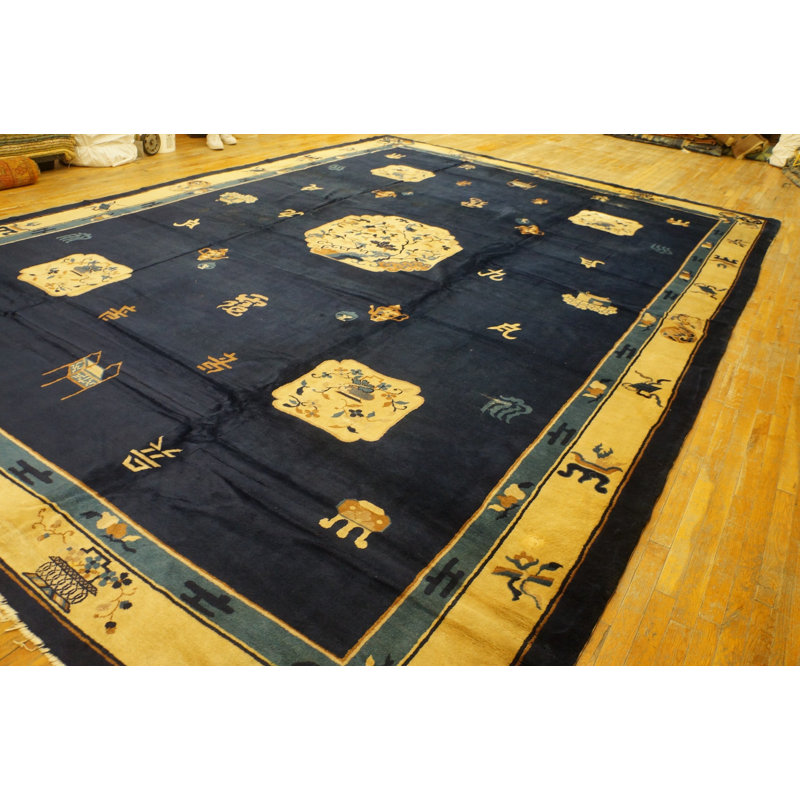 Majestic Antique Peking Medallion Rug from China
