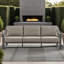 Umbriax Aluminum Outdoor Sofa In Brown
