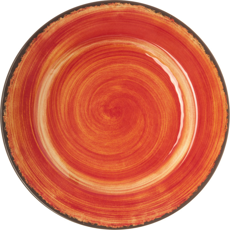 Assiette plate en mélamine 11 po Darrion, Boule de feu
