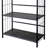 Metal Standing Book Shelf, Black finish-203876337