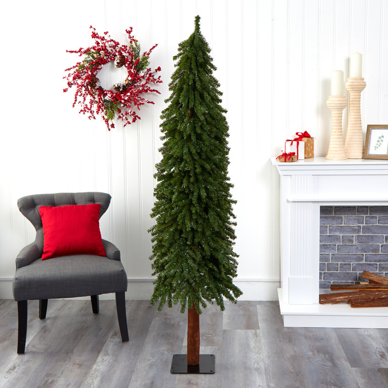 Arbre de Noël artificiel pin vert, H 6 pi
